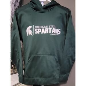 J2 Sport Michigan State Spartans Hoodie Green Size SM Team Apparel